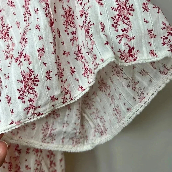 Zara Women Flowy, Boho, Floral Peasant Top Size Medium - Picture 7 of 10